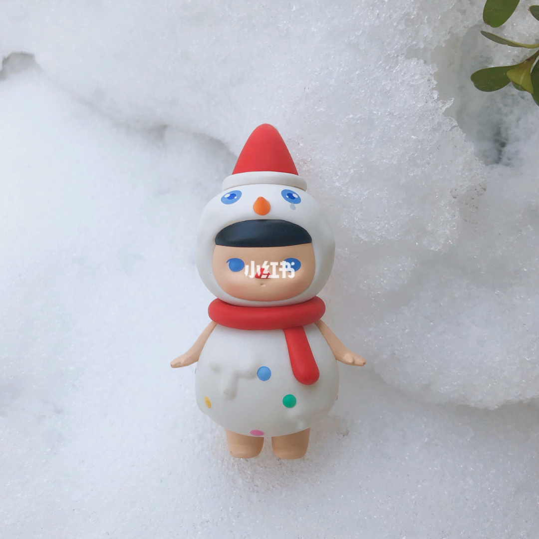 雪人泡泡泥手工作品图片_雪人泡泡球_用泡泡纸做雪人