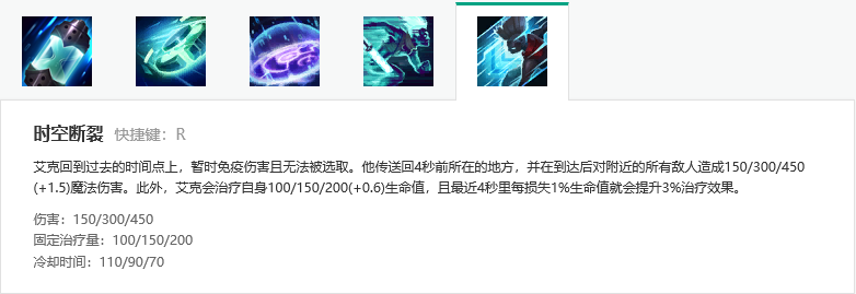 艾克技能详细介绍_艾克技能名字_艾克技能