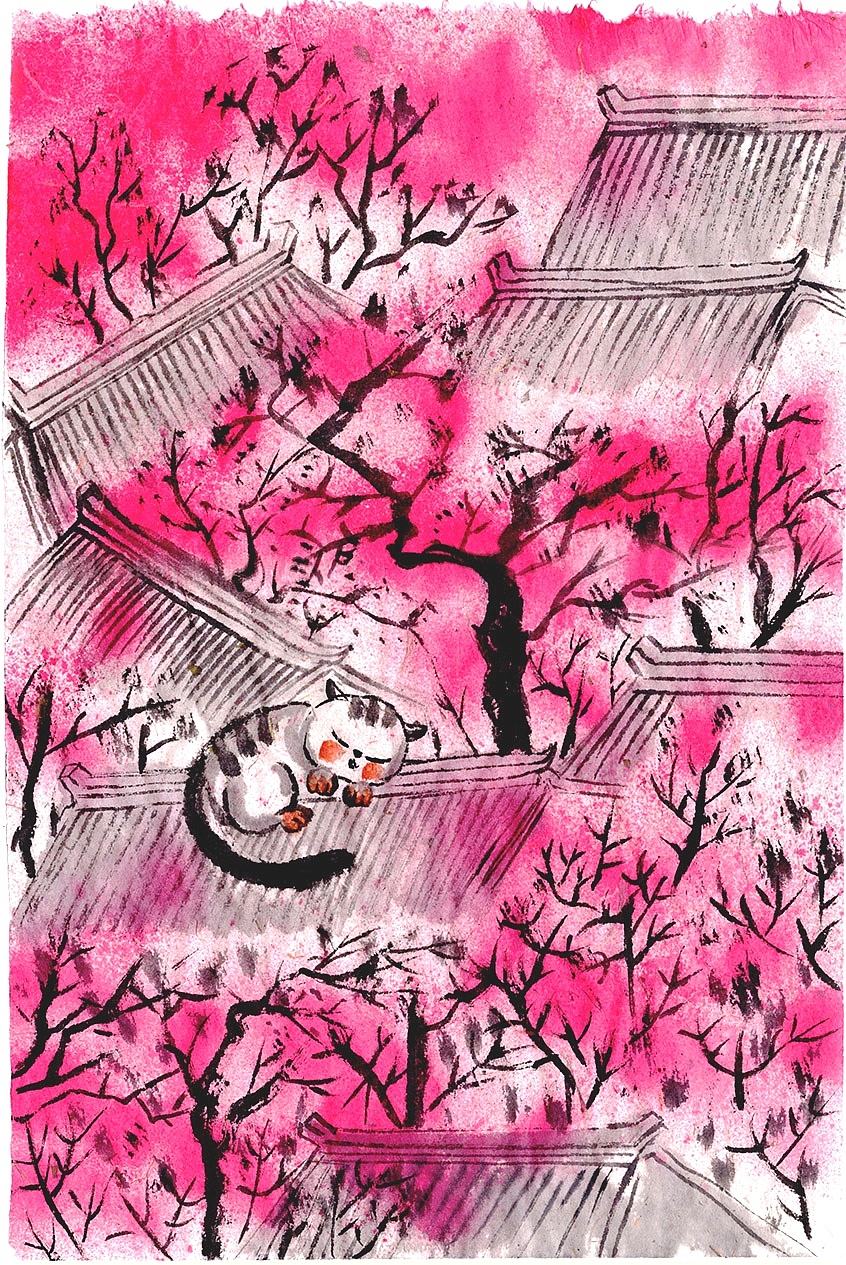 猫与桃花源-探秘神秘桃花源：与智慧猫咪共享自然奥秘的秘境之旅