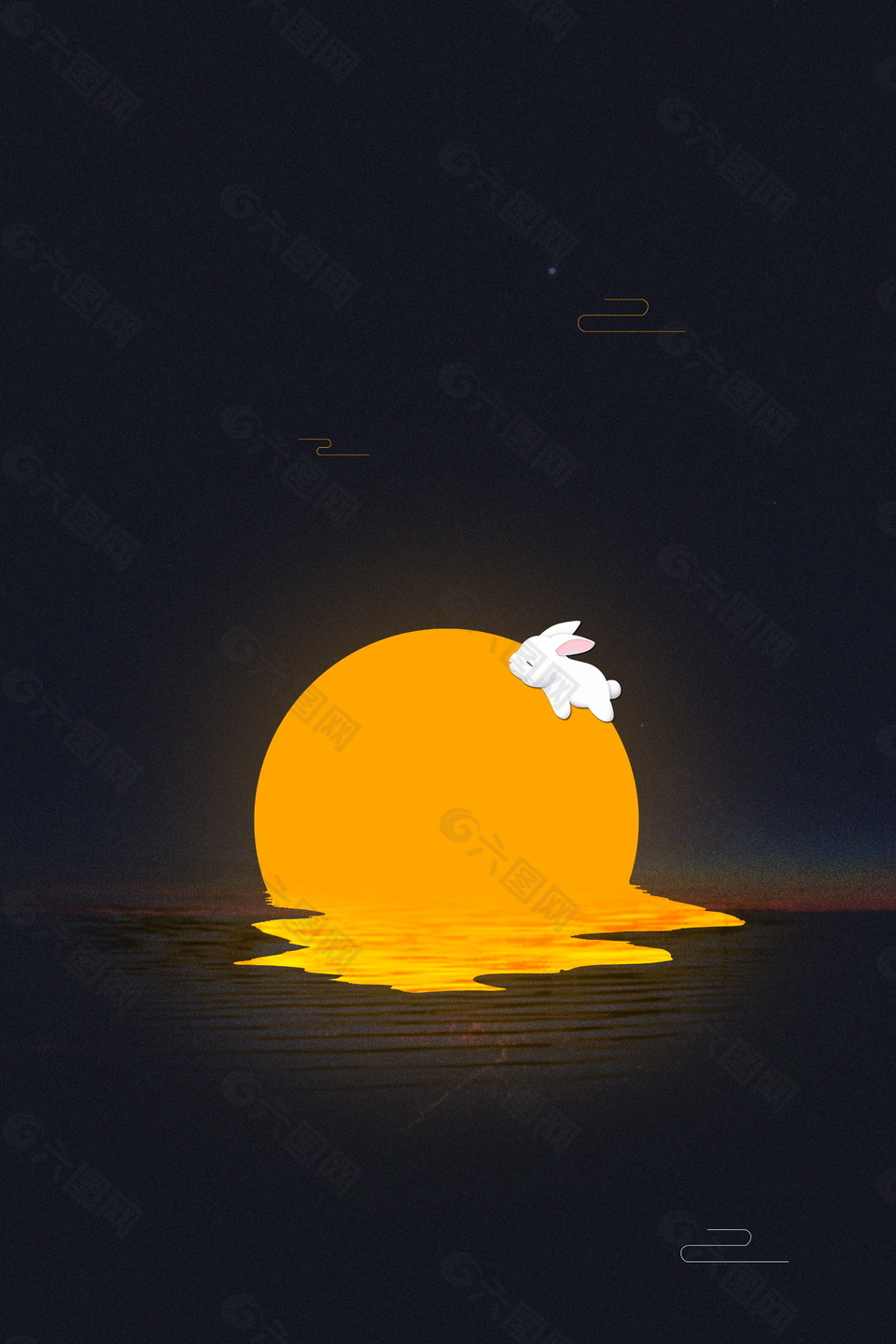 中秋背景图素材_中秋节背景图片_中秋背景图简约