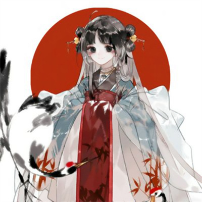 头像卡通古风美女可爱_卡通美女头像古风_头像卡通女生古风